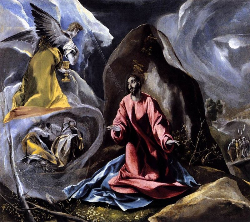 "The Agony in the Garden," El Greco. (Wikimedia Commons)