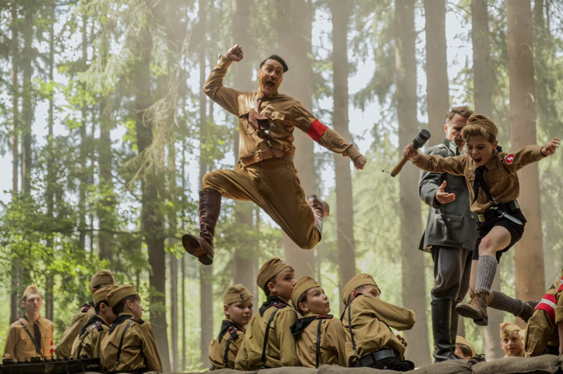 Taika Waititi and Roman Griffin Davis in "Jojo Rabbit." (KIMBERLY FRENCH/©2019 TWENTIETH CENTURY FOX FILM CORPORATION)