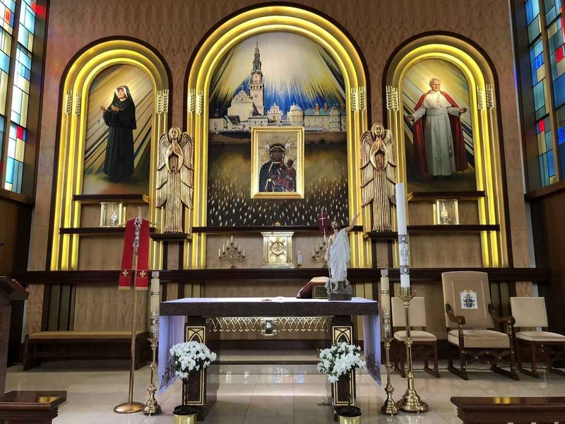 The altar of Our Lady of the Bright Mount Church in Los Angeles. TAMARA TIRADO/ANGELUS NEWS