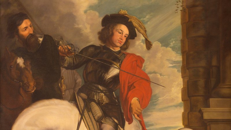 The painting of St. Martin of Tours in church St. Martin, Ludgate as a copy of Van Dyck by unknown artist of 19. cent. (Renata Sedmakova / Shutterstock.com)