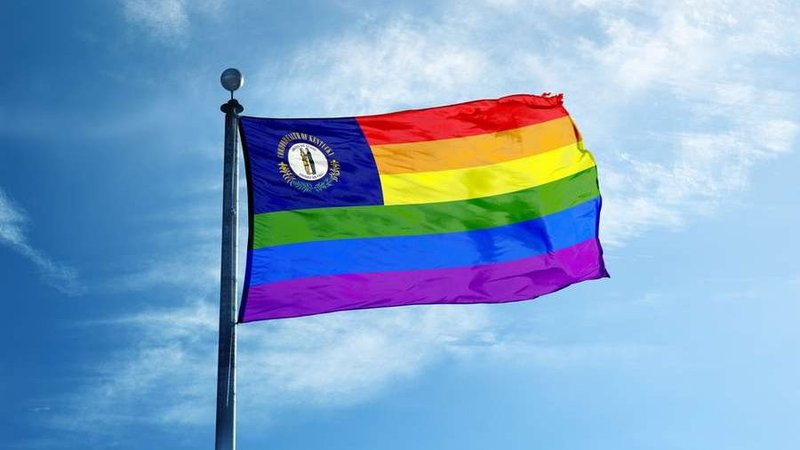 Rainbow Kentucky flag. (Creative photo/Shutterstock via CNA)
