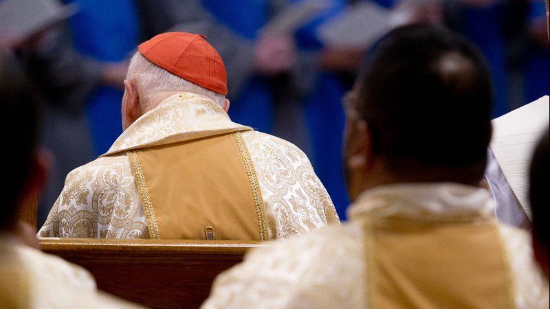 Former Cardinal Theodore E. McCarrick is seen at a church in Washington Nov. 1, 2017. (CNS photo/Tyler Orsburn)