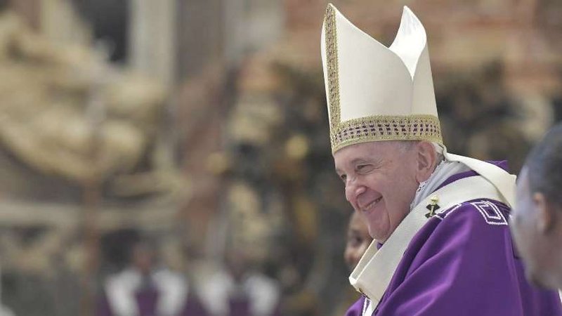 Pope Francis celebrates Mass in St. Peter's Basilica Dec. 1, 2019. (Vatican Media via CNA)