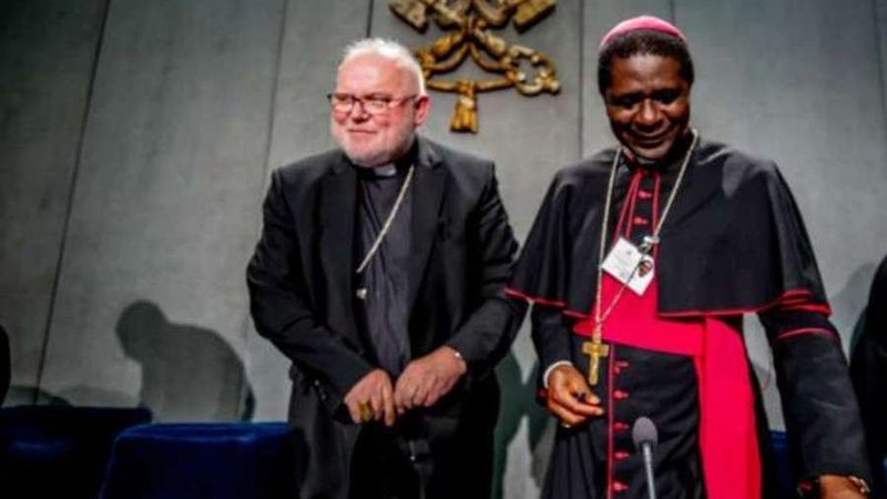 Bishop Andrew Nkea Fuanya at a Vatican press briefing, Oct. 24, 2018. (Catholic News Agency)