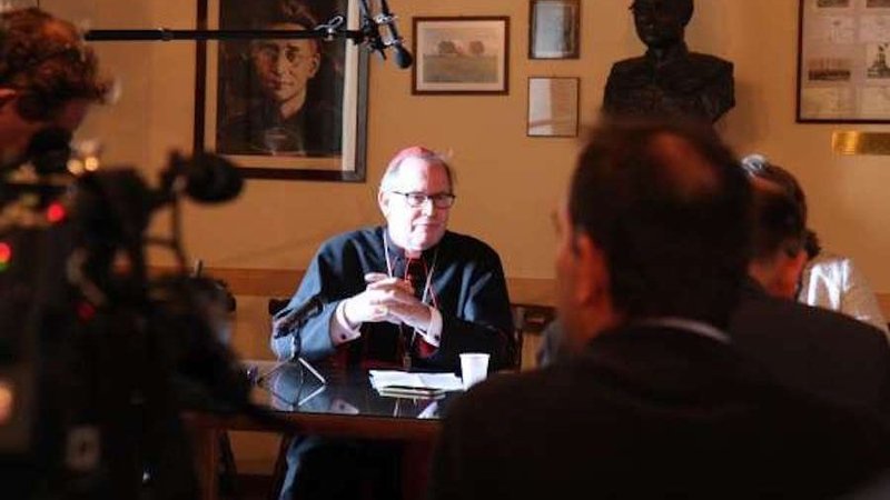 Cardinal Willelm Eijk is interviewed in Rome. (Bohumil Petrik/ACI Group via CNA)
