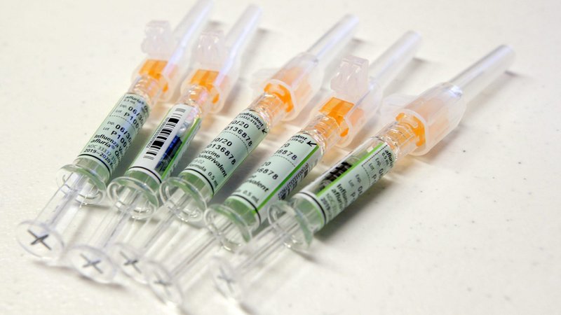 Influenza vaccines are seen at the El Paso Fire Department in Texas Jan. 8, 2020. (CNS photo/USA TODAY NETWORK via Reuters)