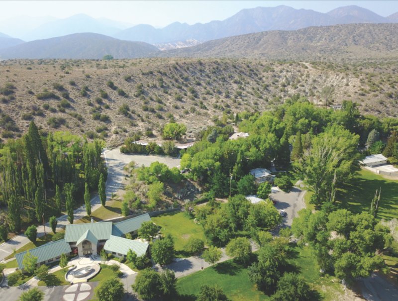 Aerial view of St. Andrew's Abbey in Valyermo, California. © ST. ANDREW'S ABBEY, ALL RIGHTS RESERVED