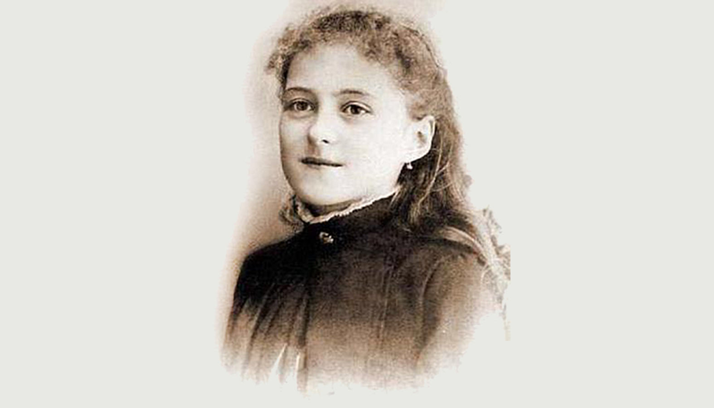 Thérèse of Lisieux in 1886 at age 13. (Wikimedia Commons)