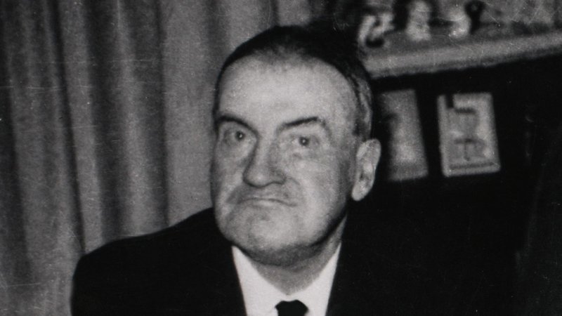 Castle family photograph of James Castle at his home in Boise, Idaho, 1963. (Courtesy of James Castle Collection and Archive)