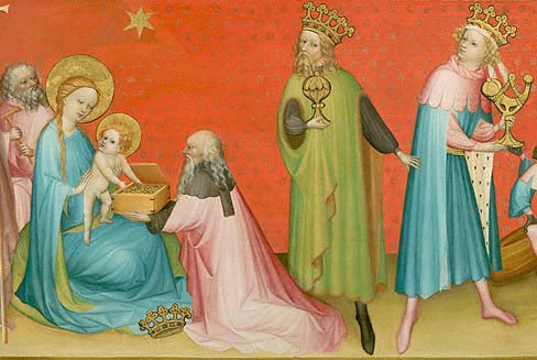 "The Adoration of the Magi with Saint Anthony Abbot," by Franco-Flemish Master. (J. Paul Getty Museum)