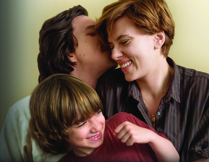 Adam Driver, Scarlett Johansson, and Azhy Robertson in "Marriage Story." (Netflix)