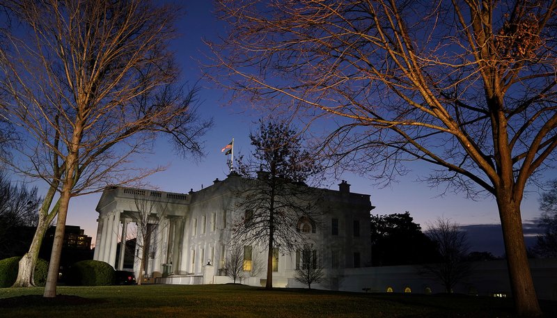 The White House is seen in Washington at sunrise Jan. 8, 2020. Iran attacked two bases in Iraq that house American troops with a barrage of missiles early Jan. 8 in retaliation for the U.S. killing an Iranian general Jan. 3. (CNS photo/Kevin Lamarque, Reuters)