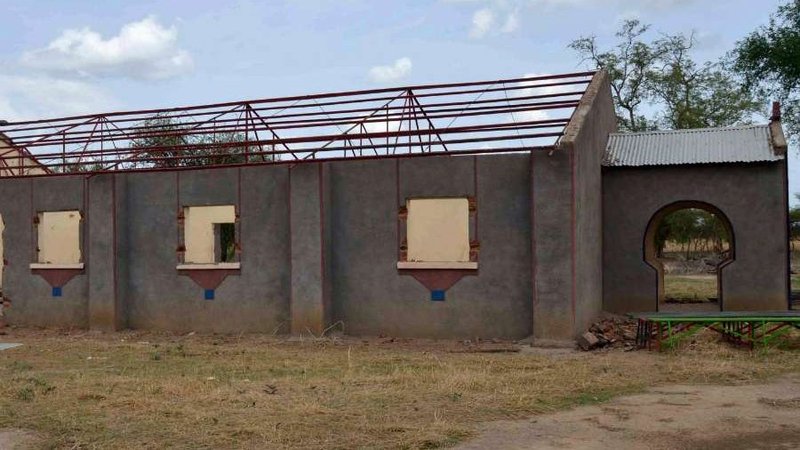 Sudanese Church of Christ after apparent razing and looting in Um Bartumbu, South Kordofan, Sudan, June 16, 2012. (Eyes and Ears Nuba via CNA)