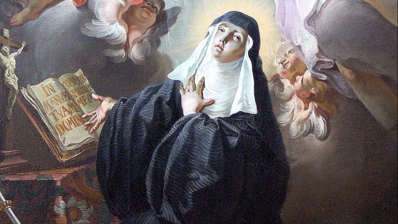 "The Death of St. Scholastica," Johann Baptist Wenzel Bergl. (Wikimedia Commons)