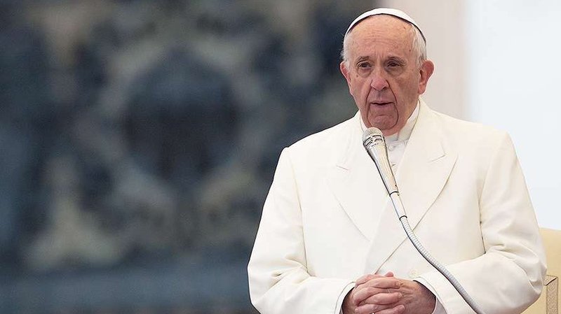 Pope Francis at the general audience in St. Peter's Square on January 31, 2018. (Daniel Ibanez/CNA)