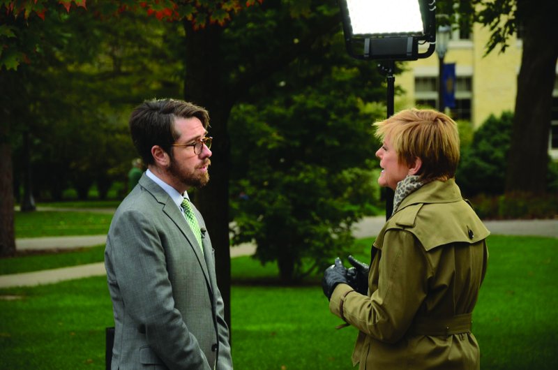 Dr. Timothy O'Malley discusses Pope Francis and the American Catholic Church with NBC's Anne Thompson. (McGrath Institute for Church Life)