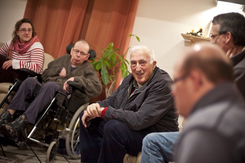 Jean Vanier, founder of the L'Arche communities, is pictured in a March 3, 2011, photo. (CNS photo/courtesy Jean Vanier Association)