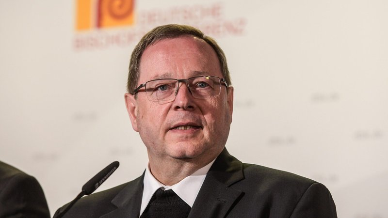 Limburg Bishop Georg Batzing speaks during a March 3, 2020, news conference in Mainz after being elected as the new president of the German bishops' conference. Bishop Batzing, regarded as an advocate of reforms in the Catholic Church, succeeds Cardinal Reinhard Marx. (CNS photo/Harald Oppitz, KNA)