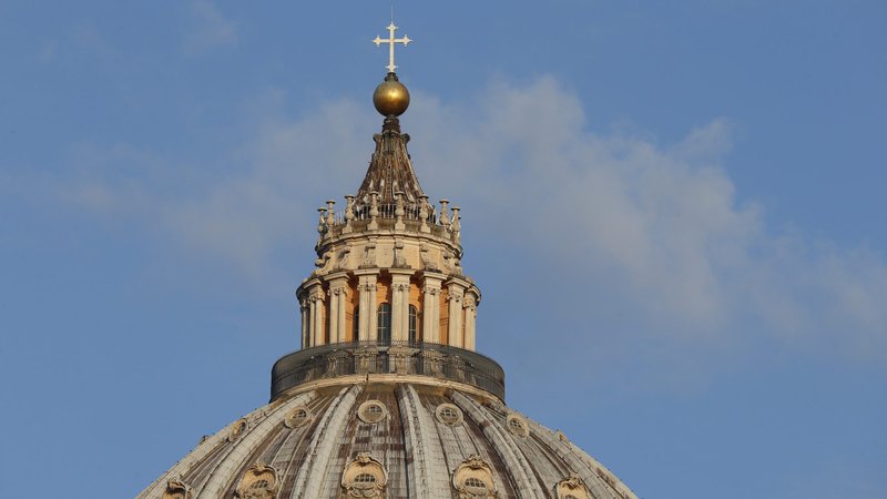 The dome of St. Peter's Basilica is pictured at the Vatican. (CNS photo/Paul Haring)