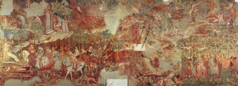 Buonamico Buffalmacco’s "Triumph of Death," painted between 1336 and 1340. (Wikimedia Commons)