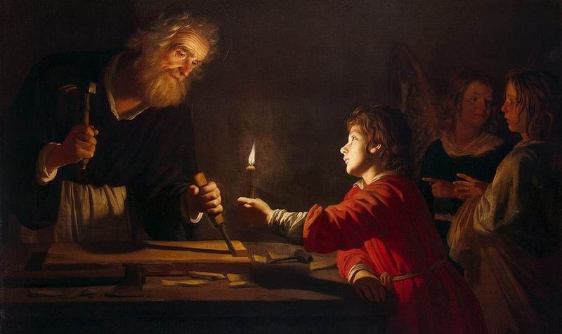 "Childhood of Christ," Gerrit van Honthorst. (Wikimedia Commons)