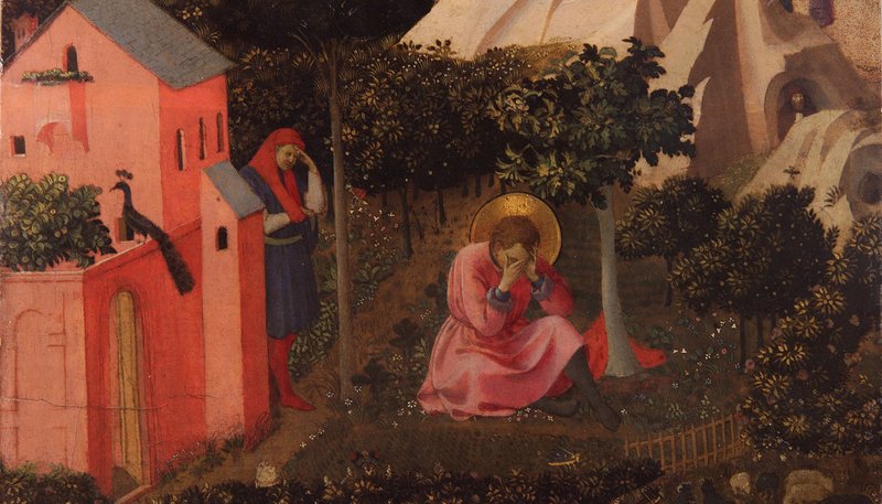 "The Conversion of St. Augustine," by Fra Angelico. (Wikimedia Commons)