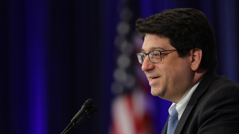Anthony Picarello, associate general secretary and general counsel of the U.S. Conference of Catholic Bishops, listens to a question during the fall general assembly of the USCCB in Baltimore Nov. 13, 2019. Religious nonprofits, including schools, parishes and some dioceses, are eligible for assistance under regulations implementing portions of the massive $2.2 trillion Coronavirus Aid, Relief and Economic Security Act, or CARES Act. (CNS photo/Bob Roller)
