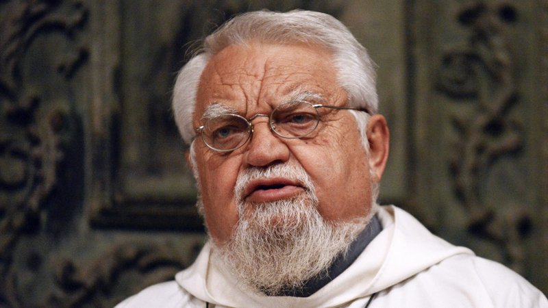 Enzo Bianchi, founder and former prior of the ecumenical Monastery of Bose, speaks during a prayer vigil at the Basilica of St. John Lateran in Rome in this March 17, 2016, file photo. Following an apostolic visitation of the northern Italian monastery, the Vatican has ordered Bianchi and three other members to leave the community. (CNS photo/Sabrina Fusco, Catholic Press Photo)