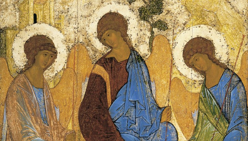 "The Trinity" by Andrei Rublev. (Wikimedia Commons)