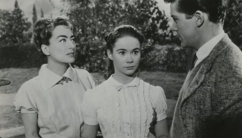 Joan Crawford, Heather Sears, and Lee Patterson in "The Story of Esther Costello." (IMDB)