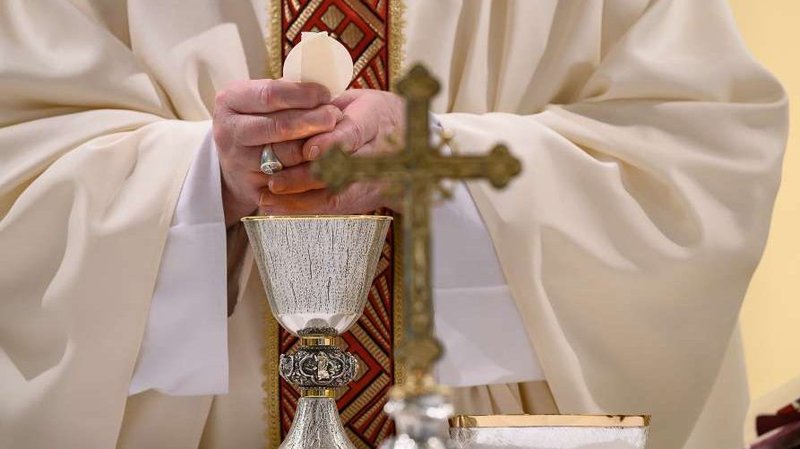 Pope Francis offers Mass in Casa Santa Marta on May 2, 2020. (Vatican Media/CNA)