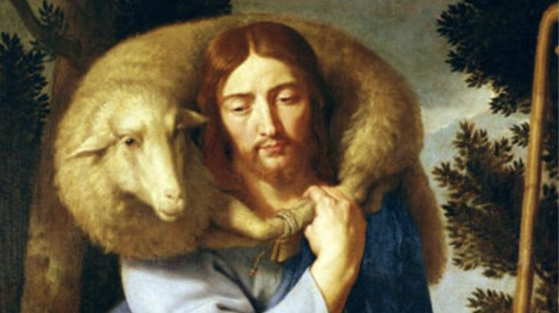 “Good shepherd,” by Jean Baptiste de Champaigne, 1631-1681, Flemish.
