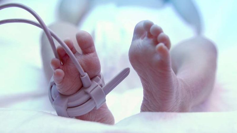 Feet of a newborn baby in an incubator. (Shutterstock via CNA)