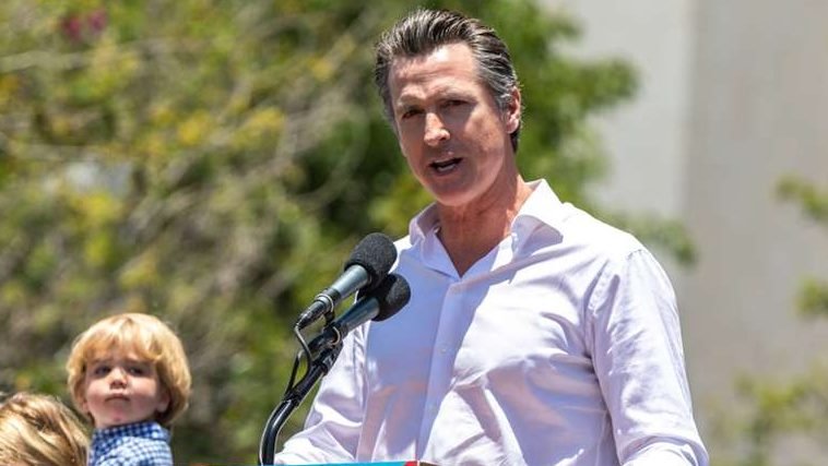 Gov. Newsom. (Shutterstock via CNA)