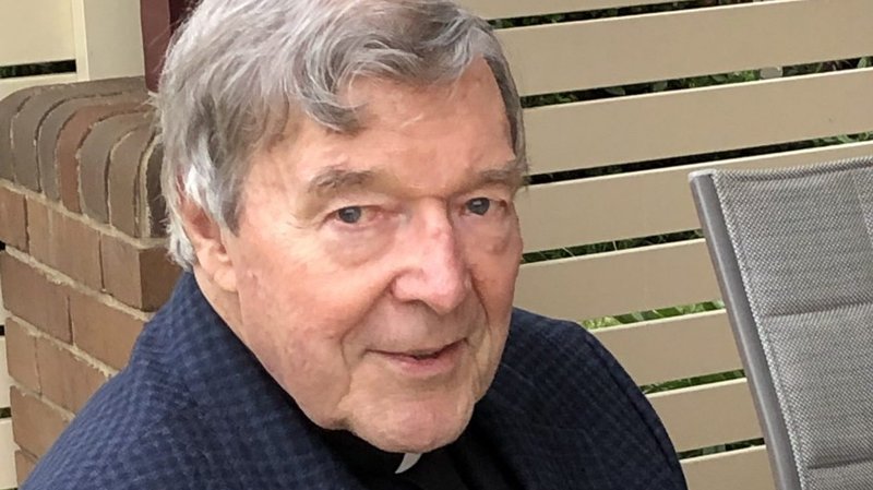 Australian Cardinal George Pell relaxes on the grounds of the Seminary of the Good Shepherd in Sydney April 9, 2020. (CNS photo/courtesy Archdiocese of Sydney)