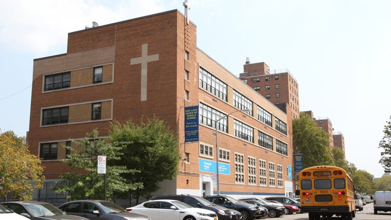Our Lady Queen of Angels School in the East Harlem section of New York City is seen in this 2015 file photo. (CNS photo/Gregory A. Shemitz)