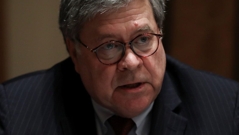 U.S. Attorney General William Barr is seen at the White House in Washington June 15, 2020. (CNS photo/Leah Millis, Reuters)