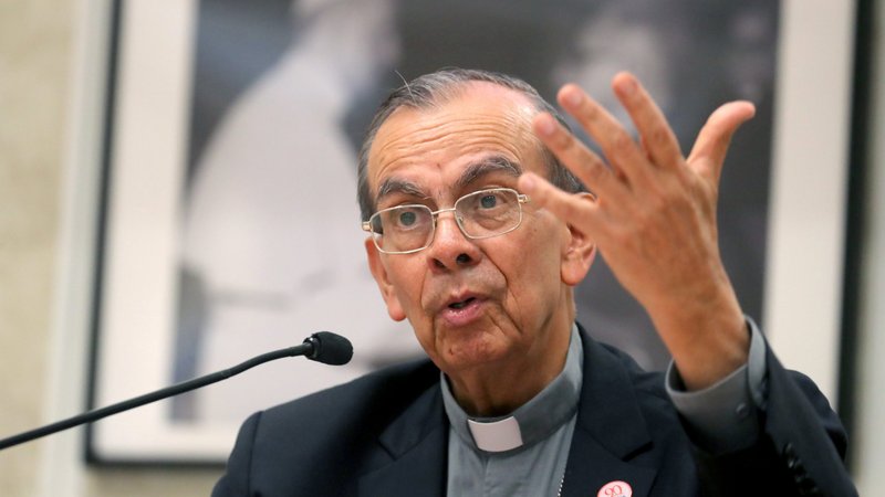 Cardinal Gregorio Rosa Chavez of San Salvador, El Salvador, is pictured in a file photo. (CNS photo/Alessandro Bianchi, Reuters)