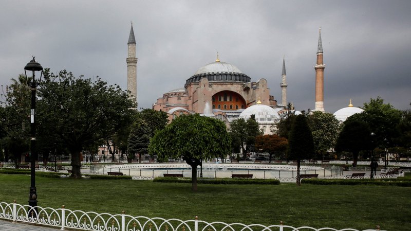 This file photo shows the former Hagia Sophia Cathedral in Istanbul. The Catholic bishops in Turkey pledged not to contest plans to turn the ancient cathedral that now serves as a museum into a Muslim place of worship. (CNS photo/Umit Bektas, Reuters)