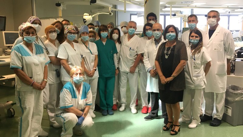 Staff at the Pope John XXIII hospital in Bergamo, once the epicenter of the COVID-19 pandemic in Italy, announced there were no more patients with coronavirus in the intensive care unit. (CNS photo/courtesy Pope John XXIII hospital)