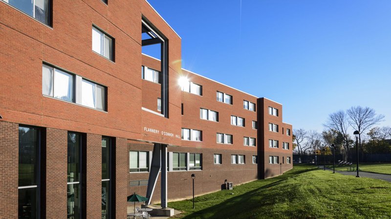 A residence hall formerly named for Flannery O'Connor at Loyola University Maryland in Baltimore is seen in this undated photo. It is being renamed for Sister Thea Bowman. (CNS photo/courtesy Loyola University Maryland via Catholic Review)