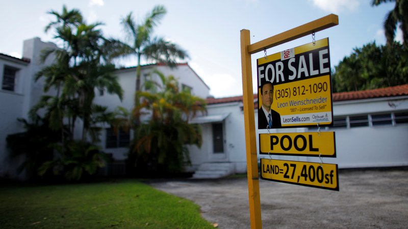 A house is seen for sale in Miami in this 2009 photo. (CNS photo/Carlos Barria, Reuters)