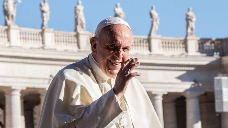 Pope Francis in St. Peter's Square on Oct. 9, 2019. (Daniel Ibáñez/CNA)