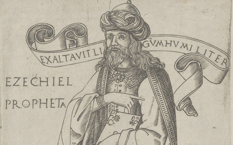Ezekiel engraving by Francesco Rosselli (Florence, 1448–1508). (Metropolitan Museum of Art)