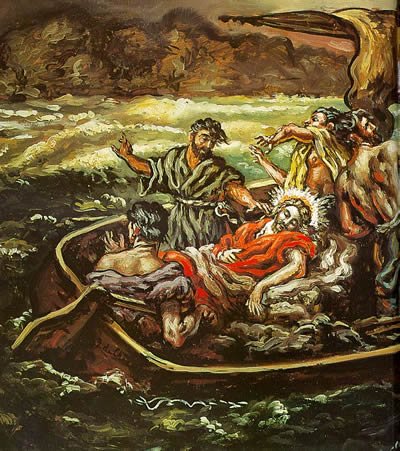 "Christ and the storm," Giorgio de Chirico, 1914.