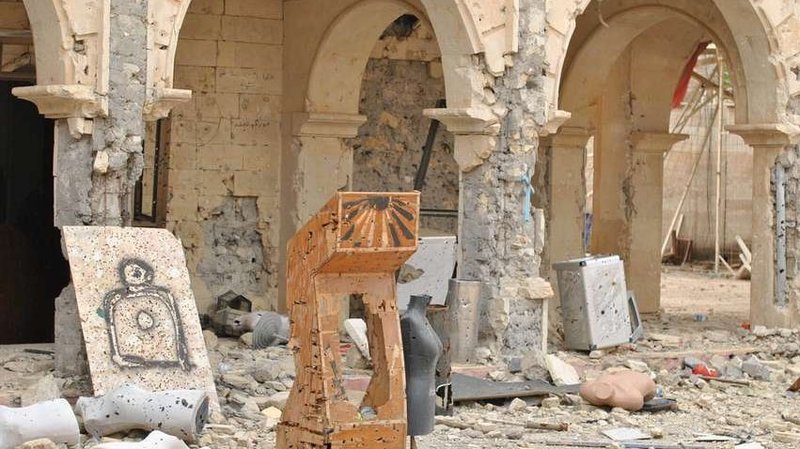 Isis training center in Christian church, Iraq. (Lena Ha/Shutterstock via CNA)