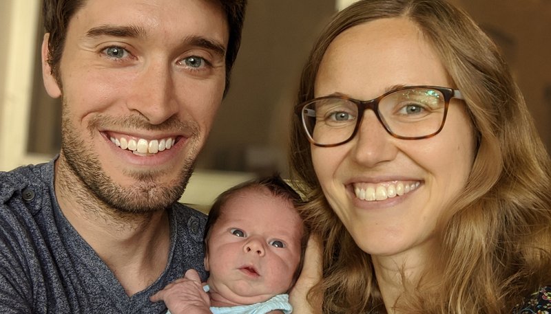 Anthony, Amanda and Theo Erlandson. COURTESY ERLANDSON FAMILY