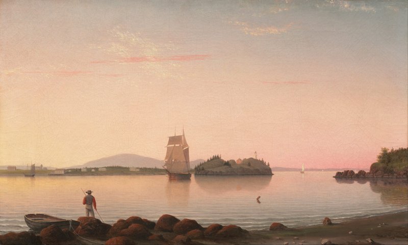 "Owl's Head, Penobscot Bay, Maine," by Fitz Henry Lane. (Wikimedia Commons)
