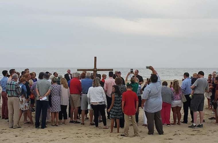 Blessing of the Sea. (Courtesy of St. Mary Star of the Sea parish)