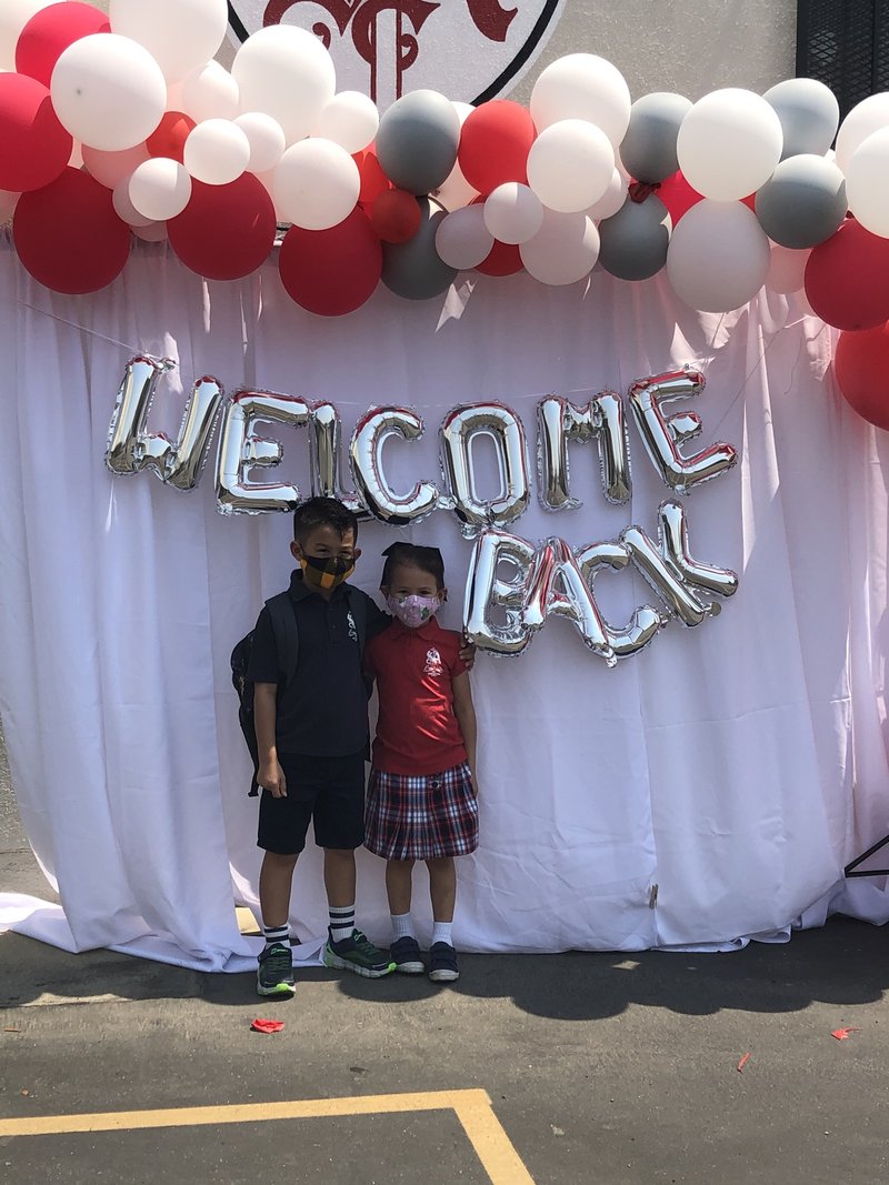 Malachi and Mackenzie Cheang at St. Anthony School in San Gabriel. (Courtesy St. Anthony School)